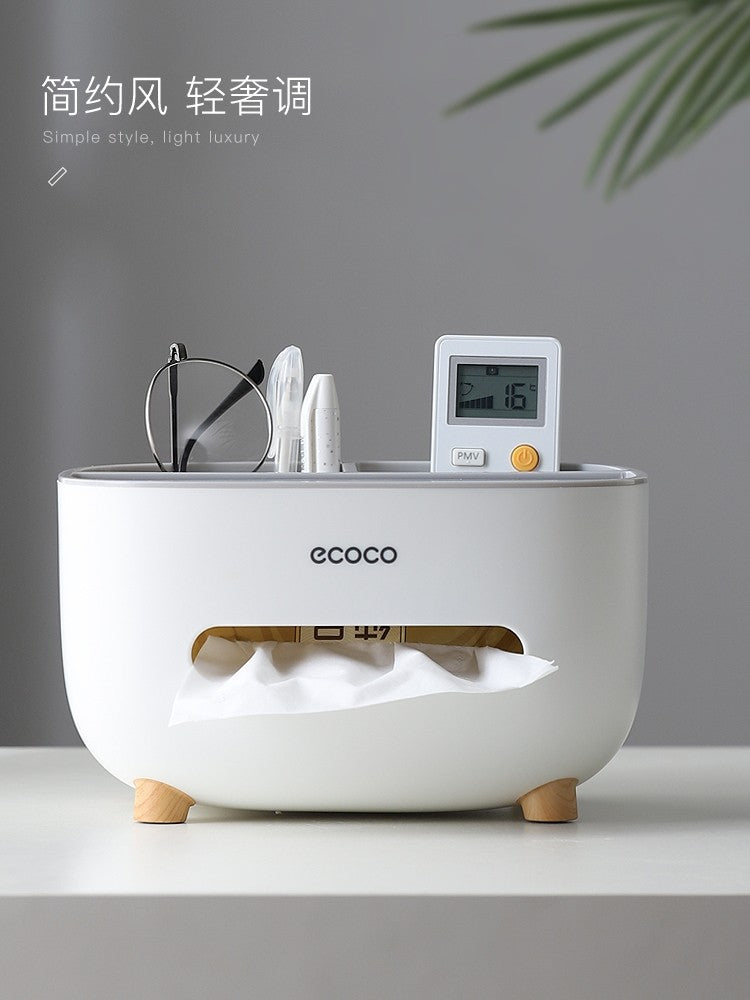 GT003 Creative Minimalist Tissue Box Holder, Multi-functional Storage for Home Decor